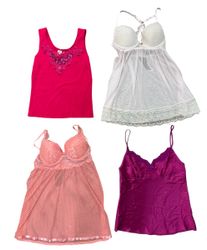 Y2K pink Baby doll Tops 15 pcs At 1041