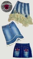 Y2k denim skirt 12 pieces WR1738