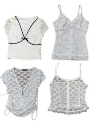 Y2K lace Trim Tops  12 pcs At 1048