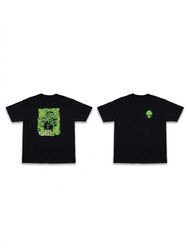 (FV-1690) Black Aesthetic Printed T-Shirt