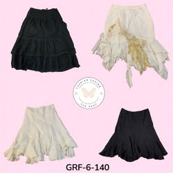 Black & White Cotton Skirt – Minimal Chic Summer E..