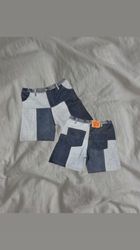 Upcycled Levi’s Patchwork Denim Shorts
