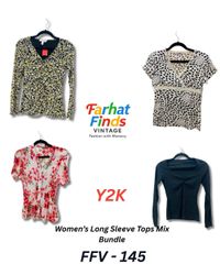 Y2K Women’s Long & Short Sleeve Tops Mix Bundle ( ..