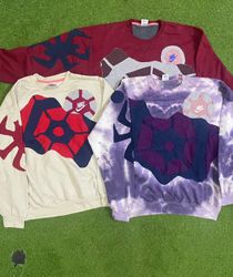 Upcycled Nike spider patchwork sweatshirt