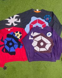 Upcycled Nike spider patchwork sweatshirt