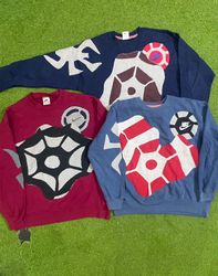 Upcycled Nike spider patchwork sweatshirt