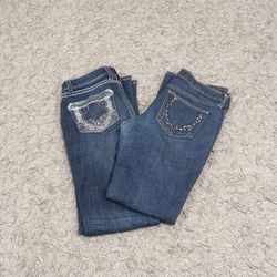 Y2K FLARE & EMBELLISHED DENIM JEANS - BUNDLE 09