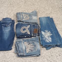 Y2K FLARE & EMBELLISHED DENIM JEANS - BUNDLE 15