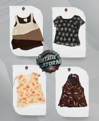 Y2K Feminine Poly Blouse