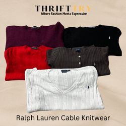 Ralph Lauren Cable Knit Sweaters Collection