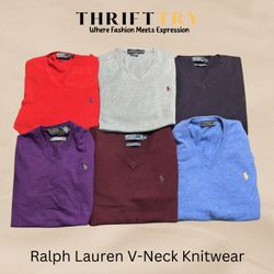 Ralph Lauren V-Neck Sweaters Collection