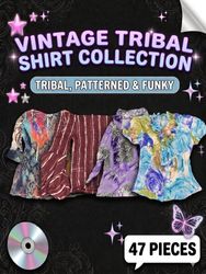 Y2K VINTAGE TRIBAL SHIRT COLLECTION