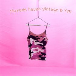 TH# 0177 Y2K Silk & Mesh Printed Tops – Trendy Vin..