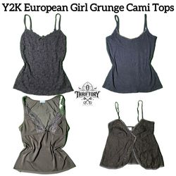 Y2K European Girl Grunge Cami Tops TY-04..
