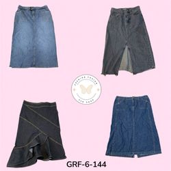Trendy Blue Denim Long Skirt – Casual Street Style..