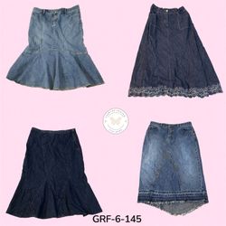 Women’s Classic Denim Maxi Skirt – Everyday Chic W..