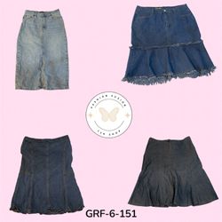 Urban Street Style Denim Maxi Skirt – Comfortable ..