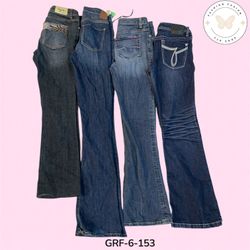 Y2K Style Flare Jeans – Stretch Fit Bell Bottom De..