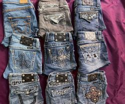 MISS ME TRUE RELIGION ROCK REVIVAL SEXY SHORTS WIT..