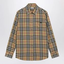 Branded cotton shirt