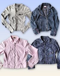 Denim zipper jacket 10 pieces