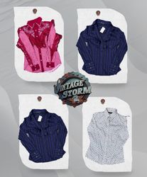 Y2K Office Blouse