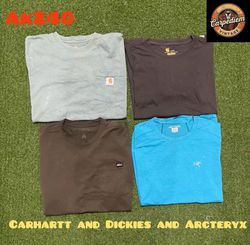 Carhartt and dickies and Arcteryx t shirts ak240
