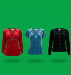 Y2K VELVET BLOUSE