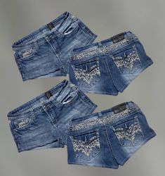 Upcycled Y2K Inspired Denim Shorts
