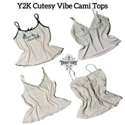 Y2K Cutesy Vibe Cami Tops TY-049