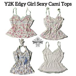 Y2K European Edgy Girl Sexy Cami Tops TY-050