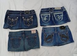 CR9188 UPCYCLED MIX BRANDED SKIRTS
