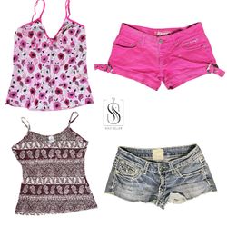 Y2K It Girl Mix Set Cami & Shorts - SS-039