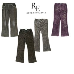Y2K Unique Girl Corduroy Pants RE-3754