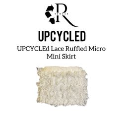 Upcycled Ruffled Micro Mini Skirts