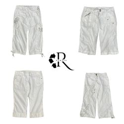 Y2K Cargo Capri Pants Rw-2131