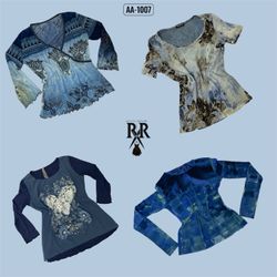 Y2K Blue Hour Full Sleeve Tops (AA-1007)