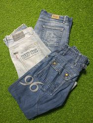 Backprint vintage jeans luxury thrift find ✨