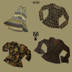 Y2K Earthy Tone Mix Tops (AA-1011)