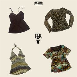 Y2K Earthy Tone Mix Tops (AA-1442)