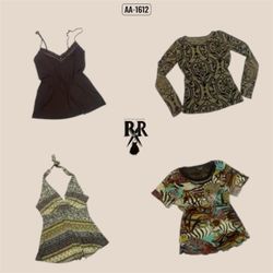 Y2K Earthy Tone Mix Tops (AA-1612)
