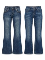 (FV-1710) Low Rise Y2K Flared Jeans