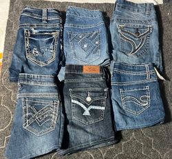 SILVER AND OTHER BRAND MINI MICRO SHORTS (08)