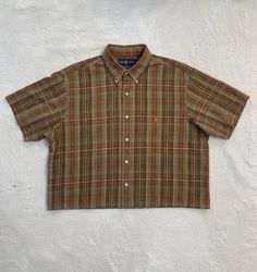 Upcycle Ralph Lauren Boxy Crop Shirt (Dv -06)
