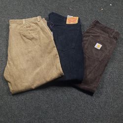 Mix Branded Corduroy Pants