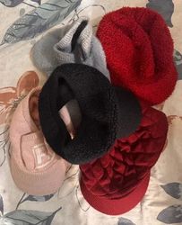 Winter Women Knit & Fuzzy Caps Bundle