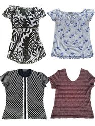 Y2K half sleep blouse