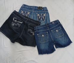 CR9221 Upcycled Y2K Denim Shorts