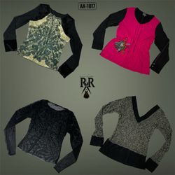 Y2K Black Rave Full Sleeve Tops (AA-1017)