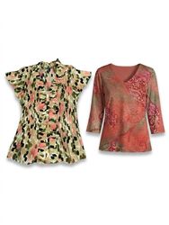 (FV-1715) Y2K Pink Floral Mesh Lace Tops Bundle Co..